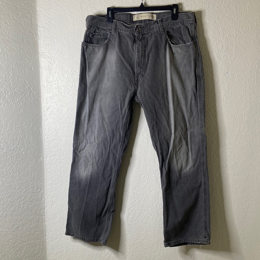 Arizona Jean Company Men's Dark Gray Relaxed Jeans
